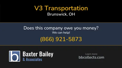 V3 Transportation www.v3transportation.com 1258 Industrial Pkwy N Brunswick, OH 1 (330) 460-0098 1 (866) 334-0221