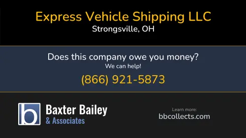 Express Vehicle Shipping LLC Evs 14321 Bentley Ln Strongsville, OH DOT:1284949 MC:500399 1 (732) 513-3636