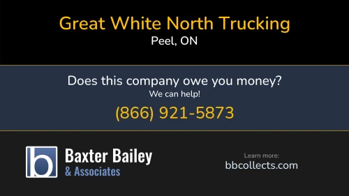 Great White North Trucking 106-49 Hillcrest Ave Peel, ON 1 (905) 497-3110