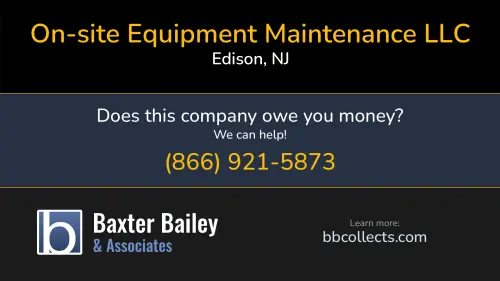 On-site Equipment Maintenance LLC www.oem-online.com 3910 Park Ave #1 Edison, NJ 1 (732) 635-1700