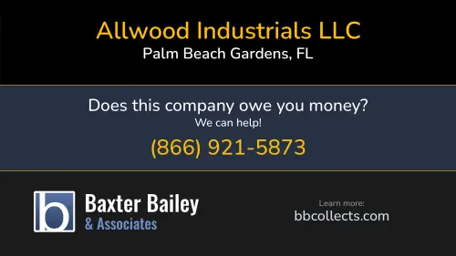 Allwood Industrials LLC allwoodindustrials.com 42 Cayman Pl Palm Beach Gardens, FL 1 (561) 691-5542 1 (866) 252-2136