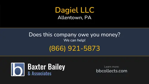 Dagiel LLC 10681 NW 107th St Allentown, PA DOT:1968097 MC:696930 1 (405) 286-0698 1 (609) 575-7742