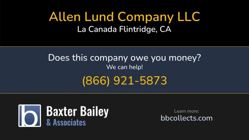 Updated Profile for Allen Lund Company LLC DOT: 2212129  MC: 163523.  MC: 302614.  Located in La Canada Flintridge, CA 91011 US. 1 (800) 777-6028