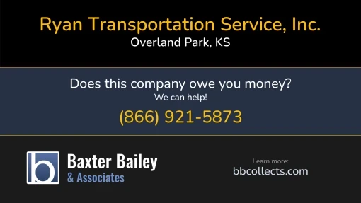 Updated Profile for Ryan Transportation Service, Inc. DOT: 2213666  MC: 196502.   Located in Overland Park, KS 66212 US. 1 (913) 492-70061 (800) 383-5231