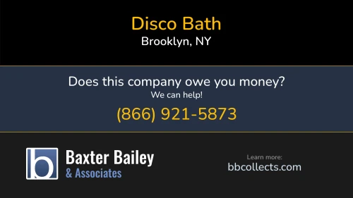 Disco Bath 8664 18th Ave Brooklyn, NY 1 (718) 621-9800