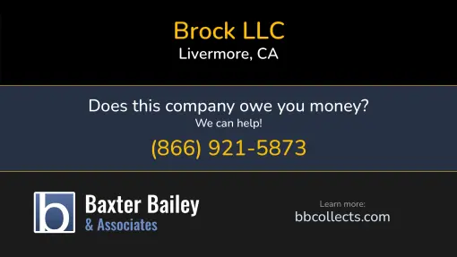 Updated Profile & Contacts for BROCK, LLC. DOT: 2225871  MC: 375005.   Located in Livermore, CA 94551 US. 