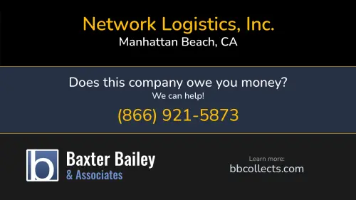 Network Logistics, Inc. network3pl.com 1140 Highland Ave. Ste. 122 Manhattan Beach, CA DOT:2236547 MC:563291 1 (562) 361-1210