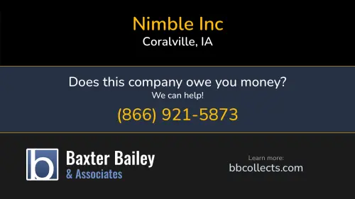 Nimble Inc 910 23rd Ave Coralville, IA DOT:2245757 MC:698135