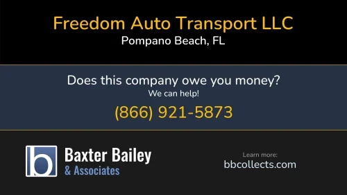 Freedom Auto Transport LLC 2001 N Federal Hwy Pompano Beach, FL DOT:2247218 MC:720433 1 (754) 444-3015 1 (954) 417-7700
