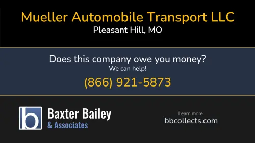 Mueller Automobile Transport LLC Super Transport mysupertransport.com 208 S Randolph St Pleasant Hill, MO DOT:2260512 MC:770151 1 (816) 399-5085 1 (816) 500-5571