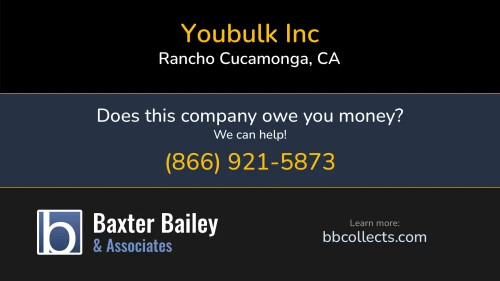 Youbulk Inc Newcomb Transportation & Logistics 9668 Milliken Avenue Ste 104 Box 132 Rancho Cucamonga, CA DOT:2319269 MC:789961 1 (909) 317-0777