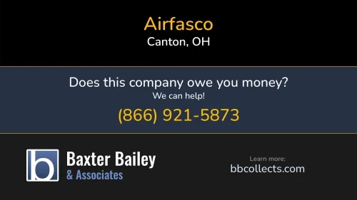 Airfasco airfasco.com 2655 Harrison Ave SW Canton, OH 1 (330) 430-6190 1 (330) 495-9075