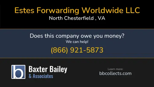 Updated Profile & Contacts for Estes Forwarding Worldwide LLC. DOT: 2352258  MC: 801982.   Located in North Chesterfield , VA 23235 US. 