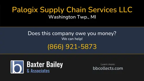 Palogix Supply Chain Services LLC www.palogix.com 6303 26 Mile Rd, Suite 202 Washington Twp., MI DOT:2358199 MC:804680 1 (586) 697-5126