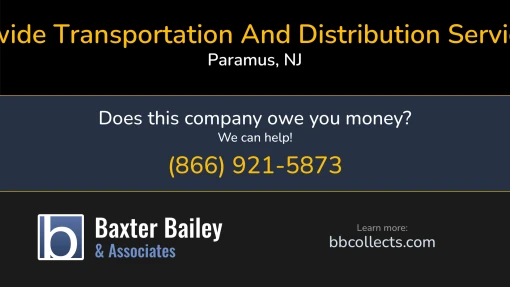 Updated Profile for Nationwide Transportation And Distribution Services LLC DOT: 2372943  MC: 810696.   Located in Paramus, NJ 07652 US. 1 (201) 556-0909