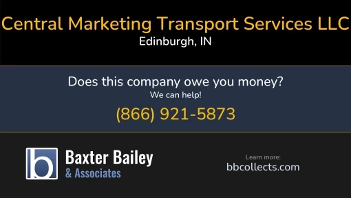 Updated Profile for Central Marketing Transport Services LLC DOT: 2408058  MC: 826793.  MC: 468226.  Located in Edinburgh, IN 46124 US. 1 (844) 322-2687