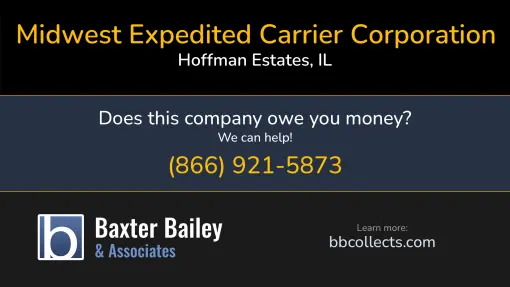 Updated Profile & Contacts for Midwest Expedited Carrier Corporation dba: Midex Corp. DOT: 2502300  MC: 867607.  MC: 954666.  Located in Hoffman Estates, IL 60169 US. 
