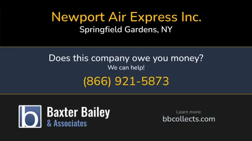 Newport Air Express Inc. 149-09 183rd Street, Ste 210 Springfield Gardens, NY 1 (718) 341-0988