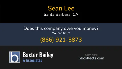 Sean Lee 1138 Palomino Rd Santa Barbara, CA 1 (412) 498-2202