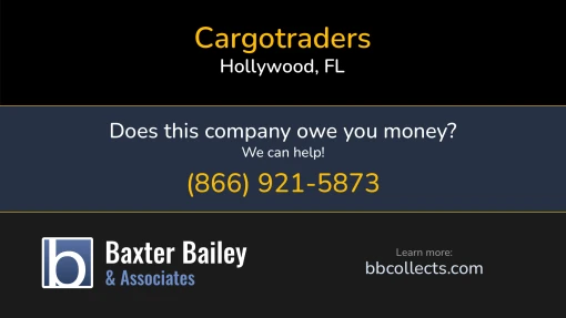 Updated Profile for Cargo Traders DOT: 2831512  MC: 943550.   Located in Hollywood, FL 33027 US. 1 (786) 241-69911 (561) 609-1683