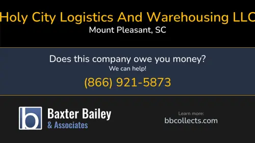 Holy City Logistics And Warehousing LLC 3035 Yachtsman Dr Mount Pleasant, SC DOT:3795863 MC:1364350 1 (843) 557-4187