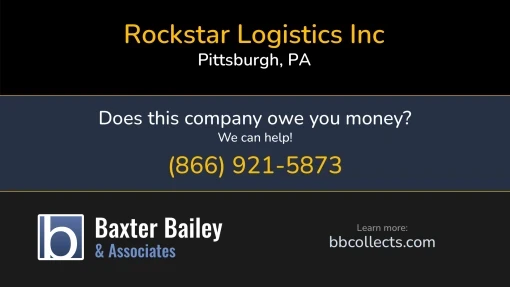 Updated Profile for Rockstar Logistics Inc DOT: 3820544  MC: 1382347.   Located in Pittsburgh, PA 15227 US. 1 (412) 314-8720