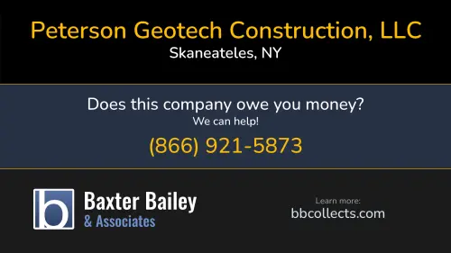 Peterson Geotech Construction, LLC www.petersongeotech.com 1551 E. Genesee Street Ste 115 Skaneateles, NY 1 (315) 685-1188