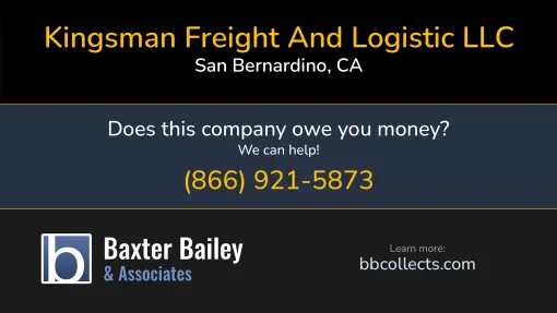 Updated Profile & Contacts for Kingsman Freight And Logistic LLC. DOT: 3876263  MC: 1420706.   Located in San Bernardino, CA 92407 US. 