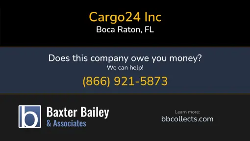 Updated Profile & Contacts for Cargo24 Inc dba: Big Solutions. DOT: 3893559  MC: 1432241.   Located in Boca Raton, FL 33431 US. 