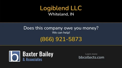 Logiblend LLC 50 Grassyway Ct Whiteland, IN DOT:4024933 MC:1519128 1 (607) 318-8528