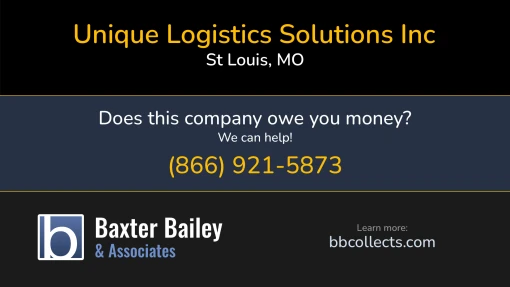 Updated Profile for Unique Logistics Solutions Inc DOT: 4073256  MC: 1547927.   Located in St Louis, MO 63101 US. 1 (314) 998-4819