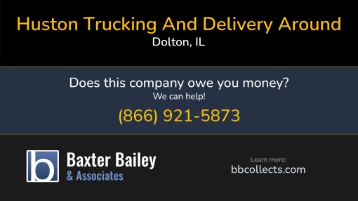 Updated Profile for Huston Trucking And Delivery Around DOT: 4075767  MC: 1549431.   Located in Dolton, IL 60419 US. 1 (773) 756-57511 (747) 724-1933