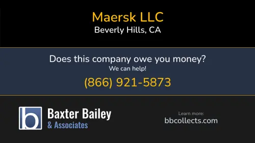 Maersk LLC 215 N Maple Dr Beverly Hills, CA DOT:4232928 MC:1637924 1 (323) 229-0993