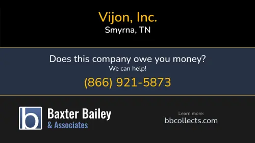 Vijon, Inc. One Swan Drive Smyrna, TN 1 (615) 459-8900