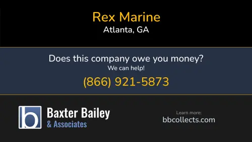 Rex Marine Rex Marine & Equipment LLC 2452 Cumberland Pkwy SE Atlanta, GA 1 (678) 887-7790 1 (888) 453-7770