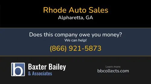 Rhode Auto Sales 138 Triple Crown Circle Alpharetta, GA 1 (516) 984-2730 1 (770) 569-0743
