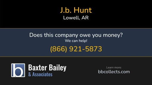 Updated Profile for JB Hunt Transport, Inc. DOT: 80806  MC: 135797.  MC: 135797.  Located in Lowell, AR 72745 US. 1 (800) 781-49651 (479) 820-0000